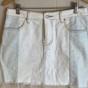 PacSun Two Toned Denim Mini Skirt